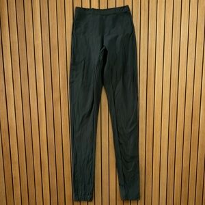 ADAY XS Layered Up Leggings Dark Green EUC